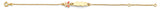 14K Yellow Gold Enamel Butterfly Baby ID Bracelet