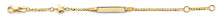 Load image into Gallery viewer, 14K Two Tone Gold CZ Baby ID With Star Bracelet