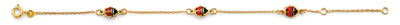 14K Yellow Gold Lady Bug Baby Bracelet