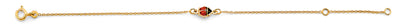 14K Yellow Gold Lady Bug Center Baby Bracelet