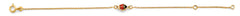 14K Yellow Gold Lady Bug Center Baby Bracelet
