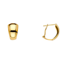 Load image into Gallery viewer, 14K Yellow Gold Half Huggies Earrings