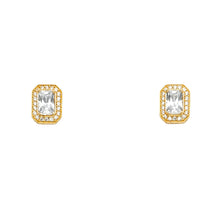 Load image into Gallery viewer, 14K Yellow Gold CZ Earrings Or Set
