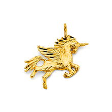 Load image into Gallery viewer, 14K Yellow Gold Unicorn Pendant