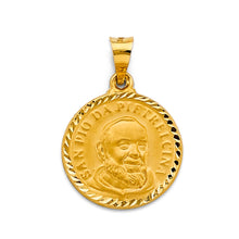 Load image into Gallery viewer, 14K Yellow Gold Padre Pio Pendant