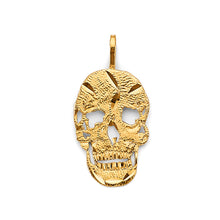 Load image into Gallery viewer, 14K Yellow Gold Skull Pendant