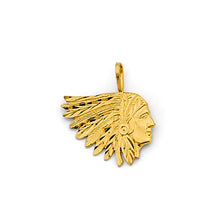 Load image into Gallery viewer, 14K Yellow Gold Indian Pendant