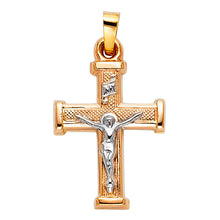Load image into Gallery viewer, 14K Yellow Gold 15mm Crucifix Pendant