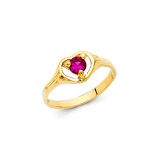 Load image into Gallery viewer, 14K Yellow Gold CZ Babies Ring