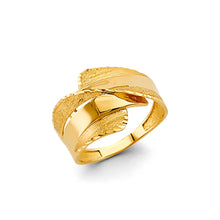 Load image into Gallery viewer, 14K Yellow Gold Curved Fancy Ladies Ring