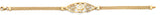 14K Two Tone Gold CZ 15 Years ID Bracelet