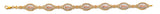 14K Tri Color Gold St Jude Bracelet
