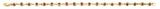 14K Yellow Gold Evil Eye Red Bracelet