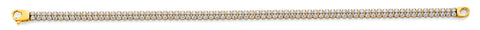 14K Yellow Gold 2 Line Tennis Bracelet