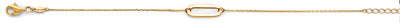 14K Yellow Gold Paperclip Lock Bracelet