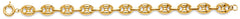 14K Yellow Gold Mariner Puffed Bracelet