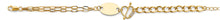 Load image into Gallery viewer, 14K Yellow Gold CZ Heart And Engravable Link Bracelet