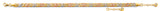 14K Tri Color Lock Fancy Bracelet