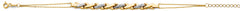 14K Two Tone Gold Center Stampato  Bracelet