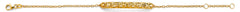 14K Yellow Gold Center DC ID Bracelet
