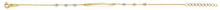 Load image into Gallery viewer, 14K Two Tone Gold Center Thin Bar Bracelet