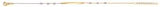 14K Two Tone Gold Center Thin Bar Bracelet