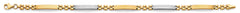 14K Two Tone Gold Greek Design Bracelet