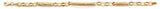 14K Yellow Gold Link And Bar Bracelet