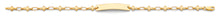 Load image into Gallery viewer, 14K Yellow Gold Cross Plain ID Bracelet