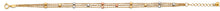 Load image into Gallery viewer, 14K Tri Color Gold 3 Line Balls Bracelet