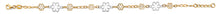 Load image into Gallery viewer, 14K Two Tone Gold Flower Bracelet