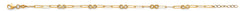 14K Yellow Gold Light Cross And Link Bracelet