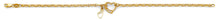 Load image into Gallery viewer, 14K Yellow Gold CZ Heart With Finger Heart Charm Bracelet