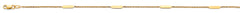 14K Yellow Gold Light Bar Anklet