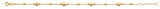 14K Yellow Gold Light Ball Bracelet