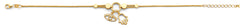14K Yellow Gold Hanging Evil Eye And Hamsa Bracelet