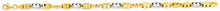 Load image into Gallery viewer, 14K Two Tone Gold Hollow Double Anchor Chain