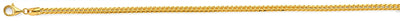 14K Yellow Gold 3mm 8DC Open Franco Chain