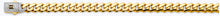 Load image into Gallery viewer, 14K Two Tone Gold 9.5mm Monaco Curb With CZ Lock Chain