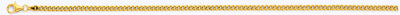14K Yellow Gold 2.8mm Hollow Miami Cuban Chain