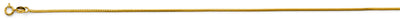 14K Yellow Gold 1.2mm Flat Franco Chain
