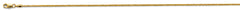 14K Yellow Gold 1.3mm Solid DC Cable Chain