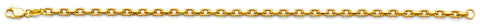 14K Yellow Gold 2.7mm Hollow Flated Rolo Chain