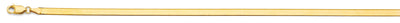 14K Yellow Gold 3.5mm Flex Herringbone Chain