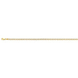14K Two Tone Gold Light 3.5mm Mariner Chain