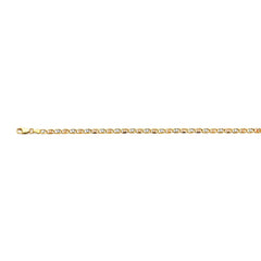 14K Tri Color Gold 3.2mm Flower Valentino Star DC Chain