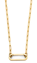 Load image into Gallery viewer, 14K Yellow Gold Paperclip Lock Necklace