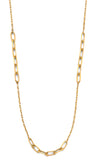 14K Yellow Gold Light Mixed Necklace