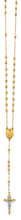 Load image into Gallery viewer, 14K Two Tone Gold 3mm Disco Ball Rosary Necklace