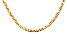 Load image into Gallery viewer, 14K Yellow Gold Hollow Tight Curb Necklace